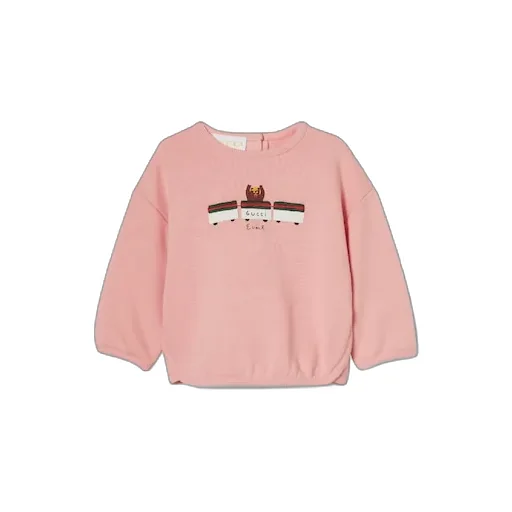 Baby Cotton Sweatshirt With Print