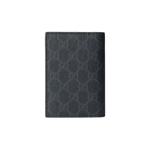 Gg Passport Case With Grey Interior