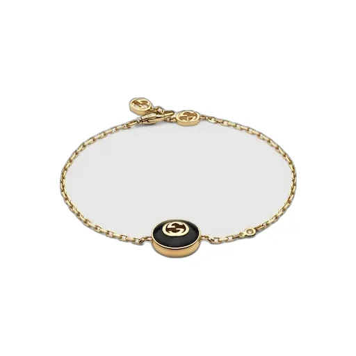 Gucci Interlocking 18K Chain Bracelet
