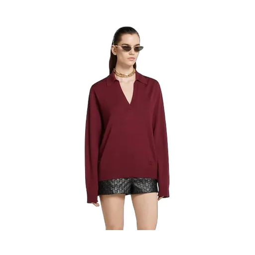 Extra Fine Wool Polo Top