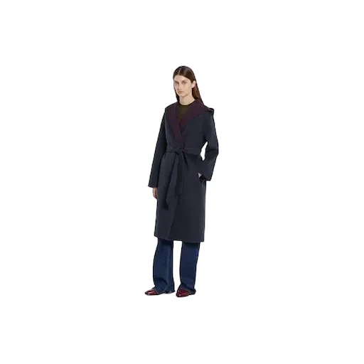 Reversible Wool Silk Hooded Coat