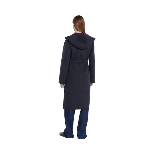 Reversible Wool Silk Hooded Coat