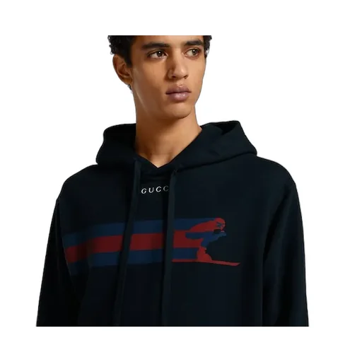 Cotton Jersey Sweatshirt With Print