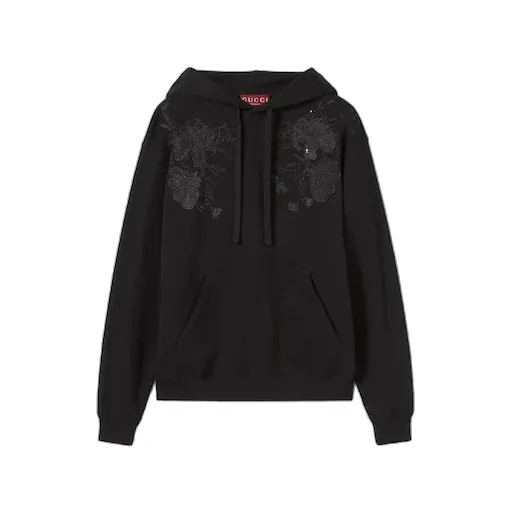 Cotton Jersey Sweatshirt With Embroidery