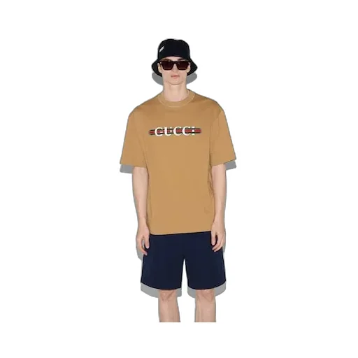 Cotton Jersey T-Shirt With Print