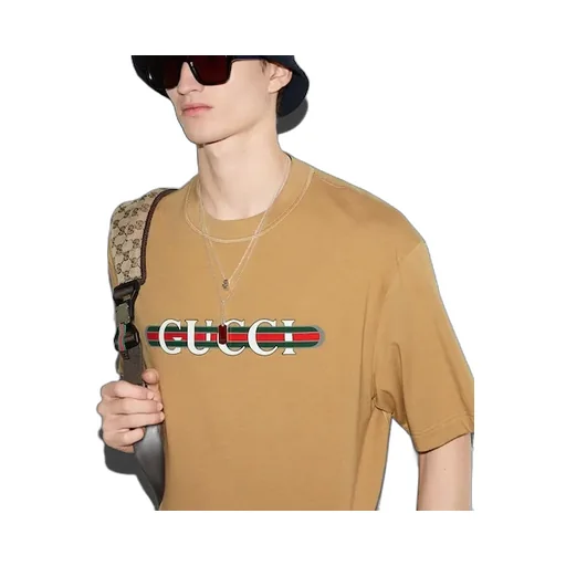 Cotton Jersey T-Shirt With Print