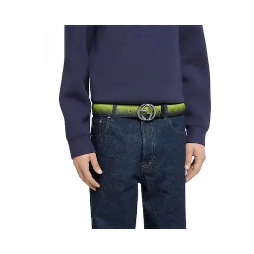 Gucci Chroma Belt With Interlocking G
