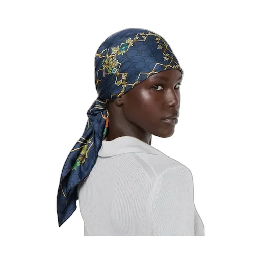 Printed Silk Twill Carré