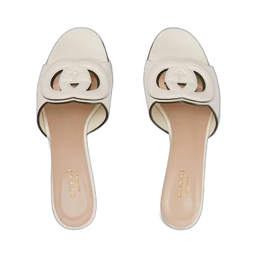 Slide Sandal With Interlocking G