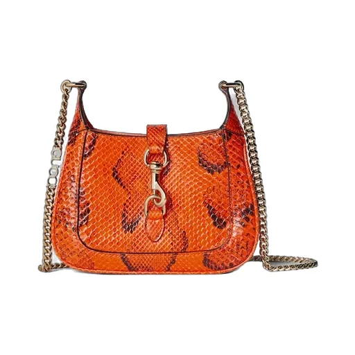 Gucci Jackie Notte Python Mini Bag
