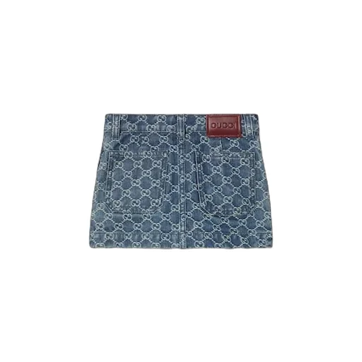 Children's Gg Denim Skirt