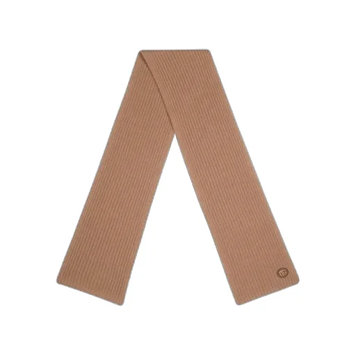 Wool Cashmere Scarf With Double G