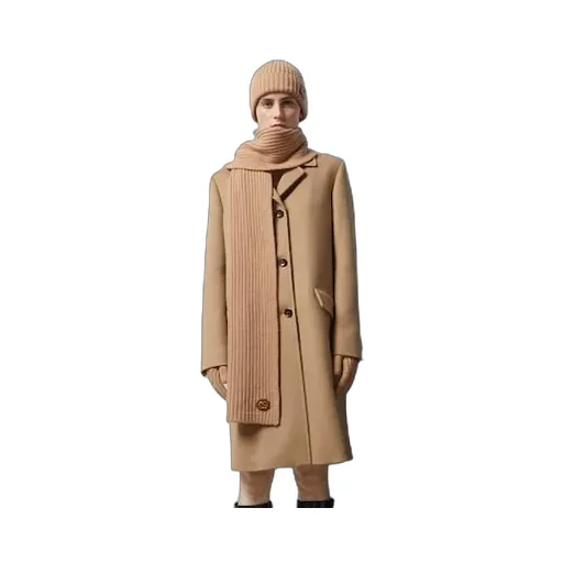 Wool Cashmere Scarf With Double G