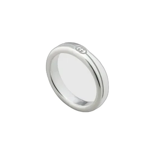 Diagonal Interlocking G Thin Ring