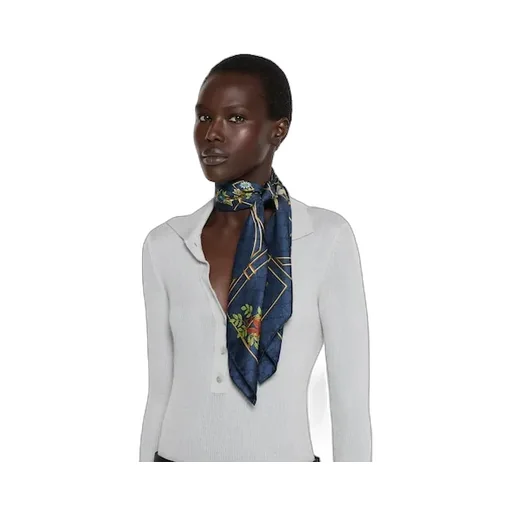 Printed Silk Twill Carré