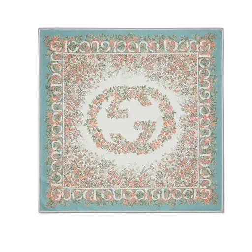 Printed Silk Twill Carré
