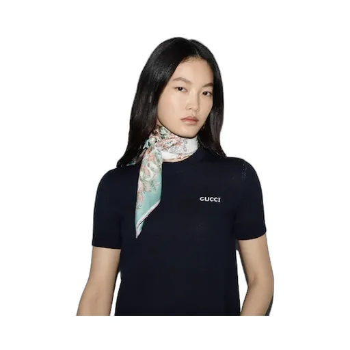Printed Silk Twill Carré