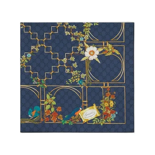 Printed Silk Twill Carré