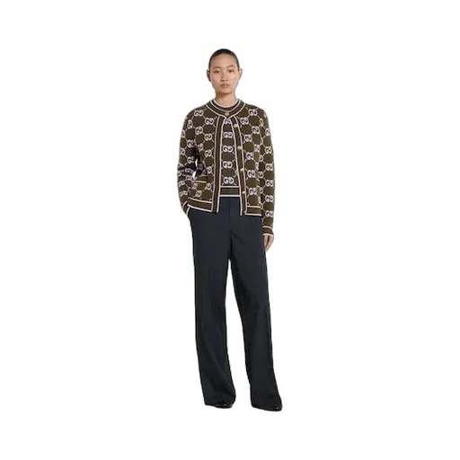 Gg Wool Bouclé Jacquard Top