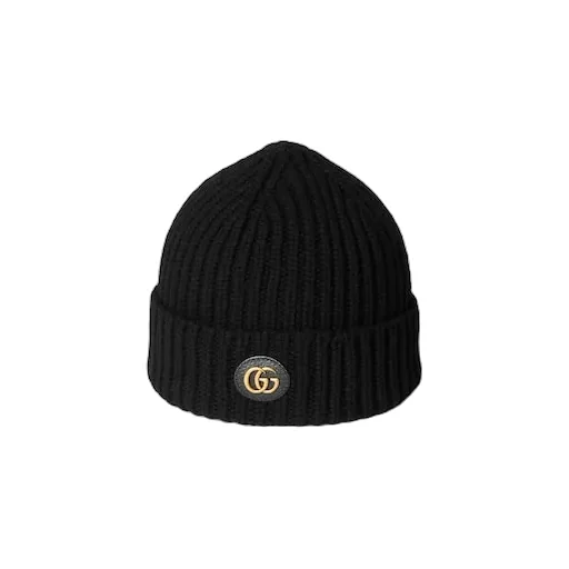 Wool Cashmere Hat With Double G