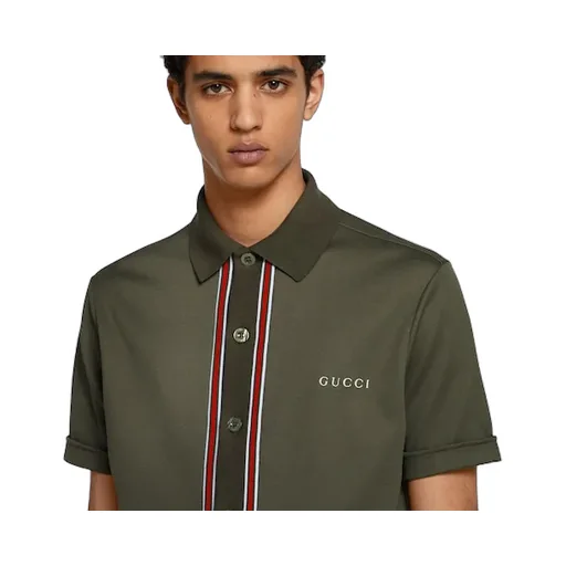 Cotton Piquet Polo Shirt With Embroidery