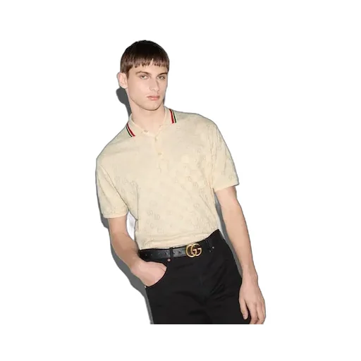 Gg Cotton Piquet Polo Shirt