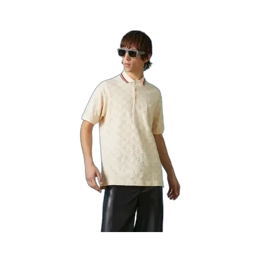 Gg Cotton Piquet Polo Shirt