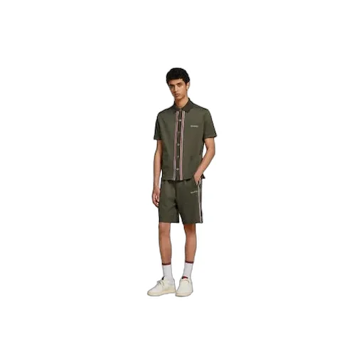 Cotton Piquet Shorts With Embroidery