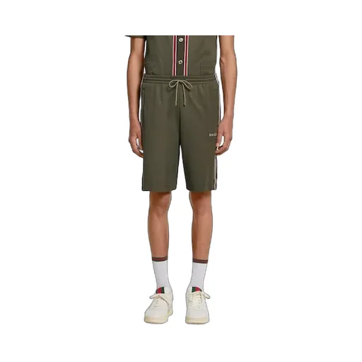 Cotton Piquet Shorts With Embroidery