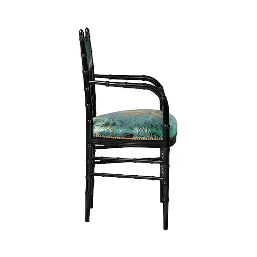 Chiavari Tiger Jacquard Chair With Arm Rest