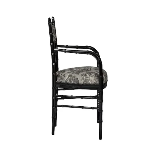 Chiavari Toile De Jouy Print Chair With Arm Rest