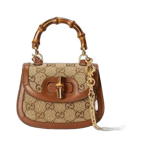 Gucci Bamboo 1947 Crystals Mini Bag