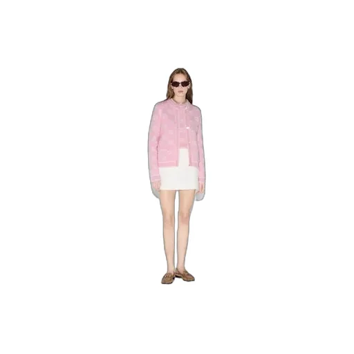 Gg Wool Bouclé Jacquard Cardigan
