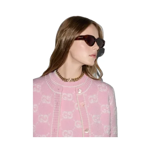 Gg Wool Bouclé Jacquard Cardigan