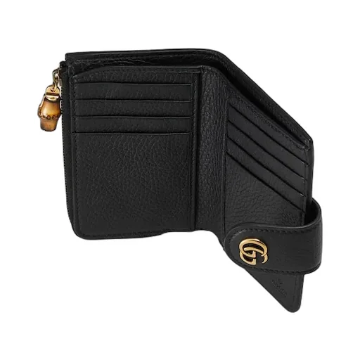 Medium Double G Wallet With Bamboo