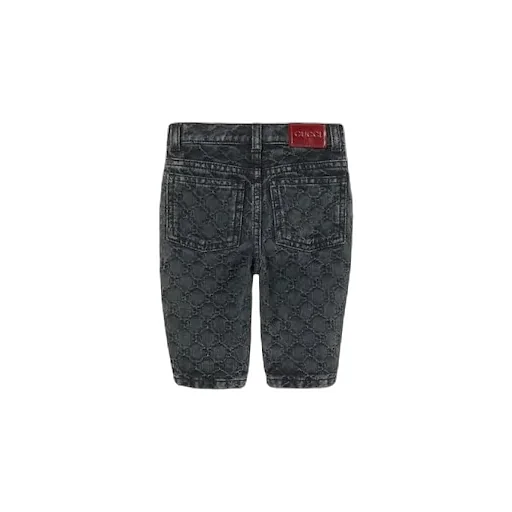 Baby Gg Denim Jacquard Trouser