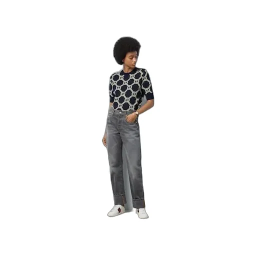 Reversible Gg Wool Jacquard Top