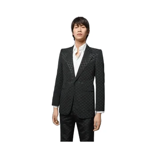 Gg Cotton Viscose Formal Jacket