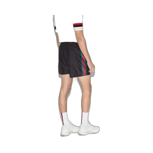 Gg Print Nylon Swim Shorts