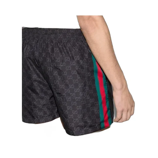 Gg Print Nylon Swim Shorts