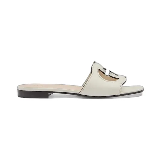 Slide Sandal With Interlocking G