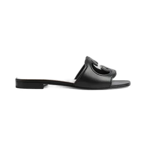 Slide Sandal With Interlocking G