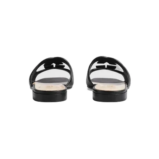Slide Sandal With Interlocking G