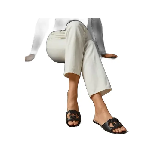 Slide Sandal With Interlocking G