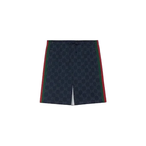 Gg Jersey Cotton Jogging Shorts
