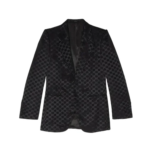 Gg Cotton Viscose Formal Jacket