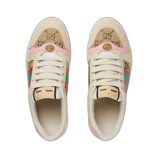 Gg Crystal Screener Sneaker
