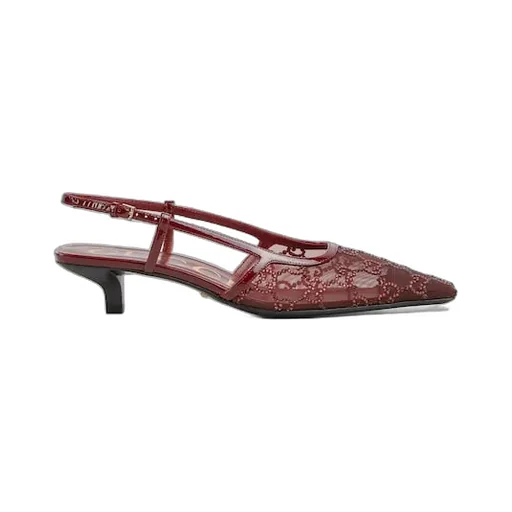 Gg Crystal Slingback Pump