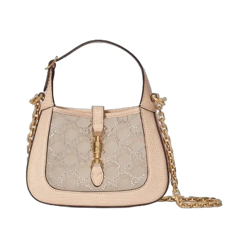 Jackie 1961 Mini Crystal Gg Lizard Bag
