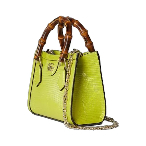 Gucci Diana Lizard Small Tote Bag